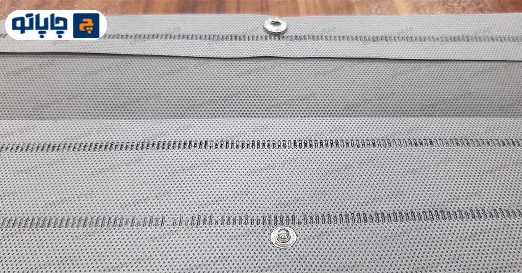 پوشه پارچه ای دکمه دار تک رنگ